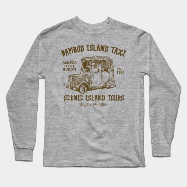 Bamboo Island Taxi - Gilligan's Island Long Sleeve T-Shirt by Bigfinz